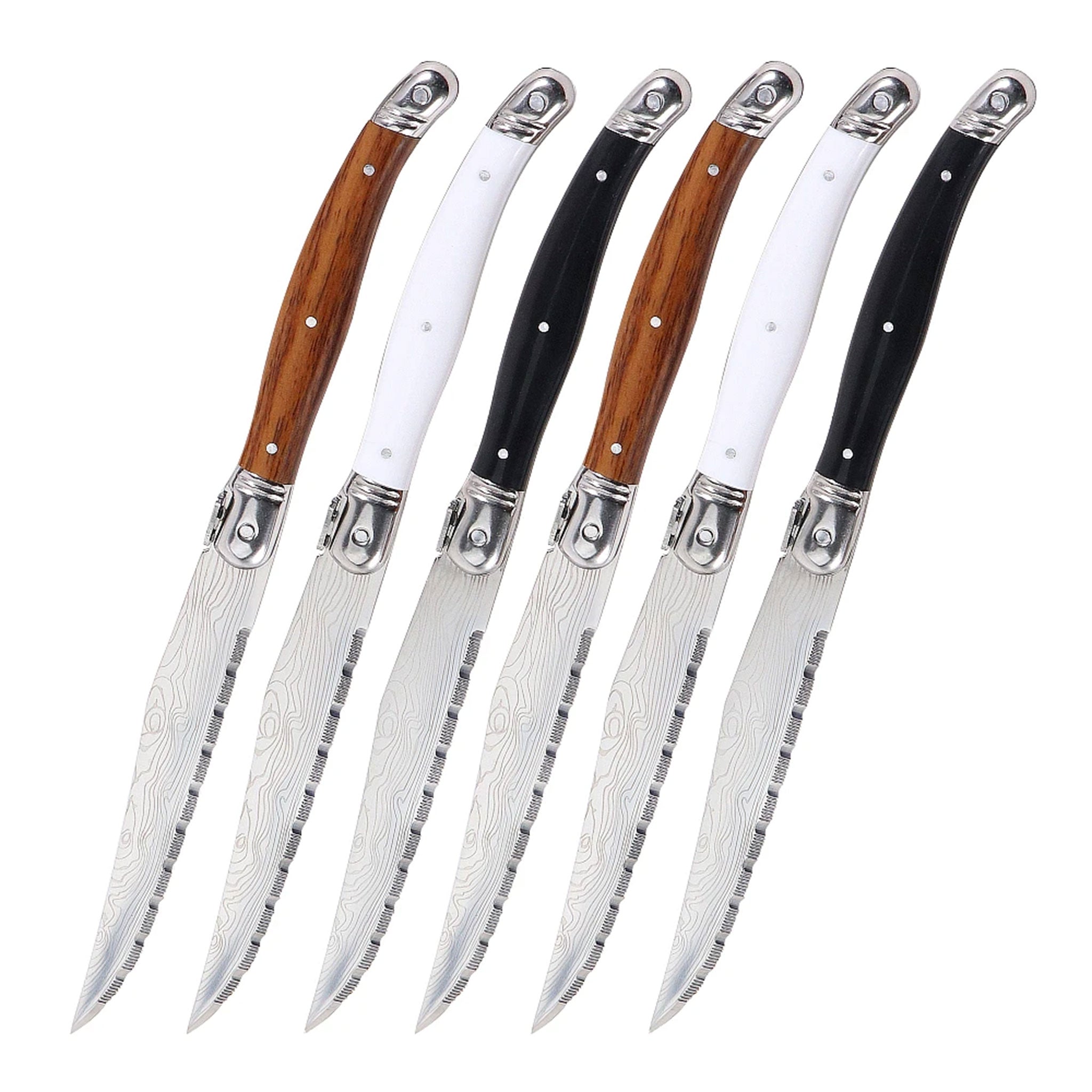 Jaswehome Stainless Steel Steak Knife Set (2/4/6pcs)