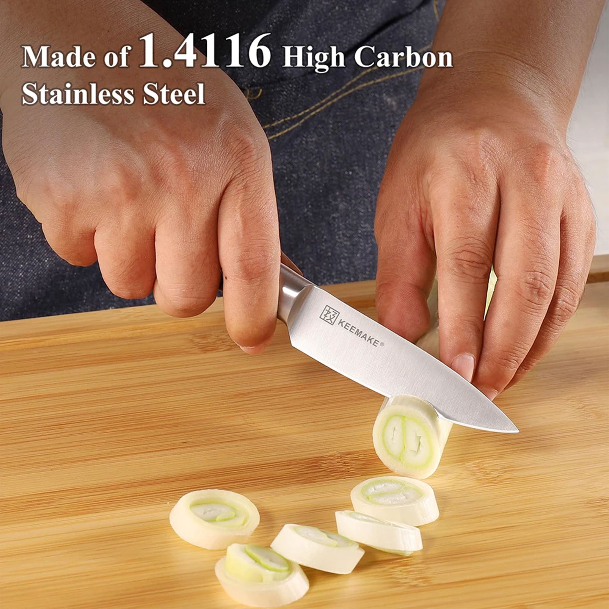 KEEMAKE 3.5" High Carbon Stainless Steel Paring Knife