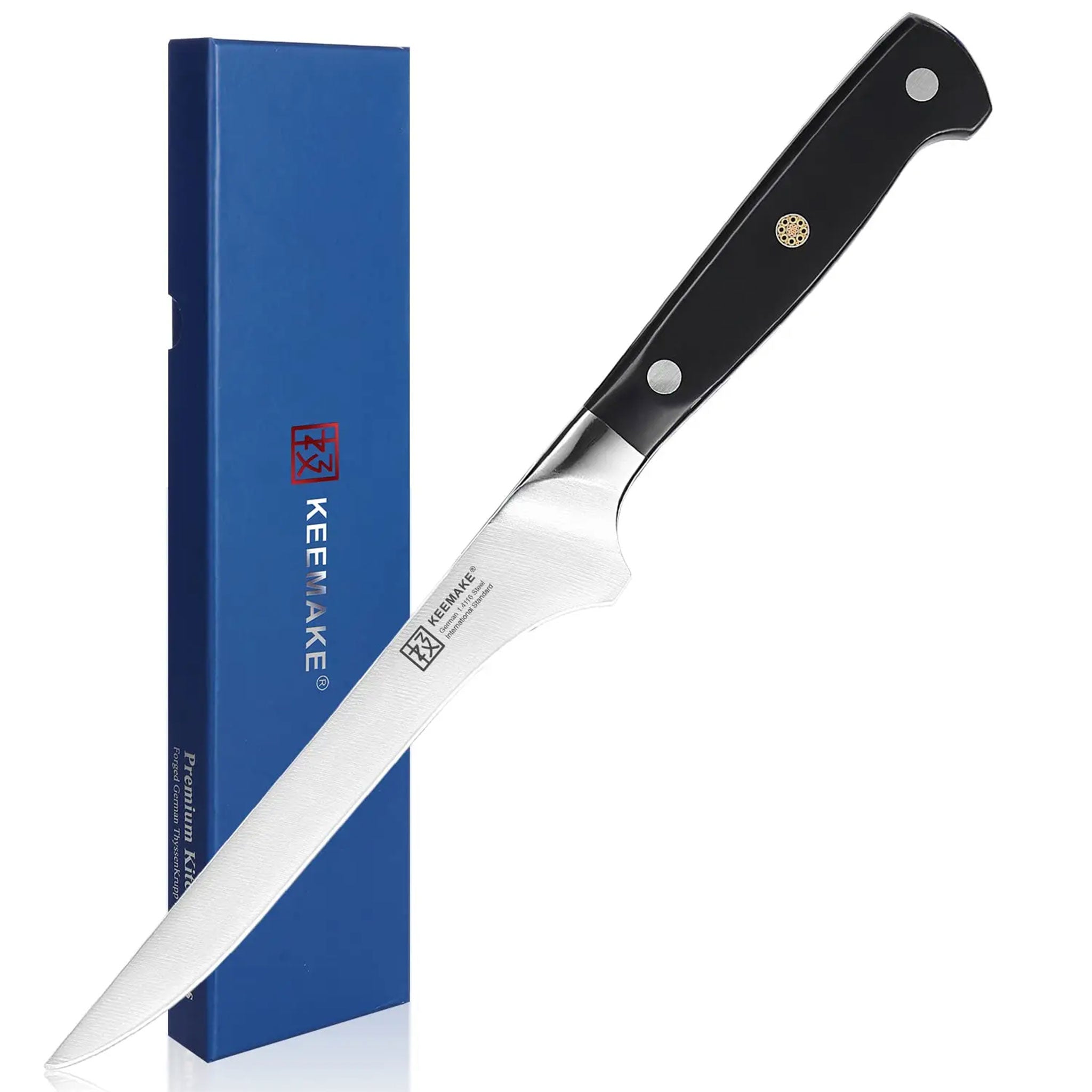 KEEMAKE 5.5" High Carbon Stainless Steel Boning Fillet Knife