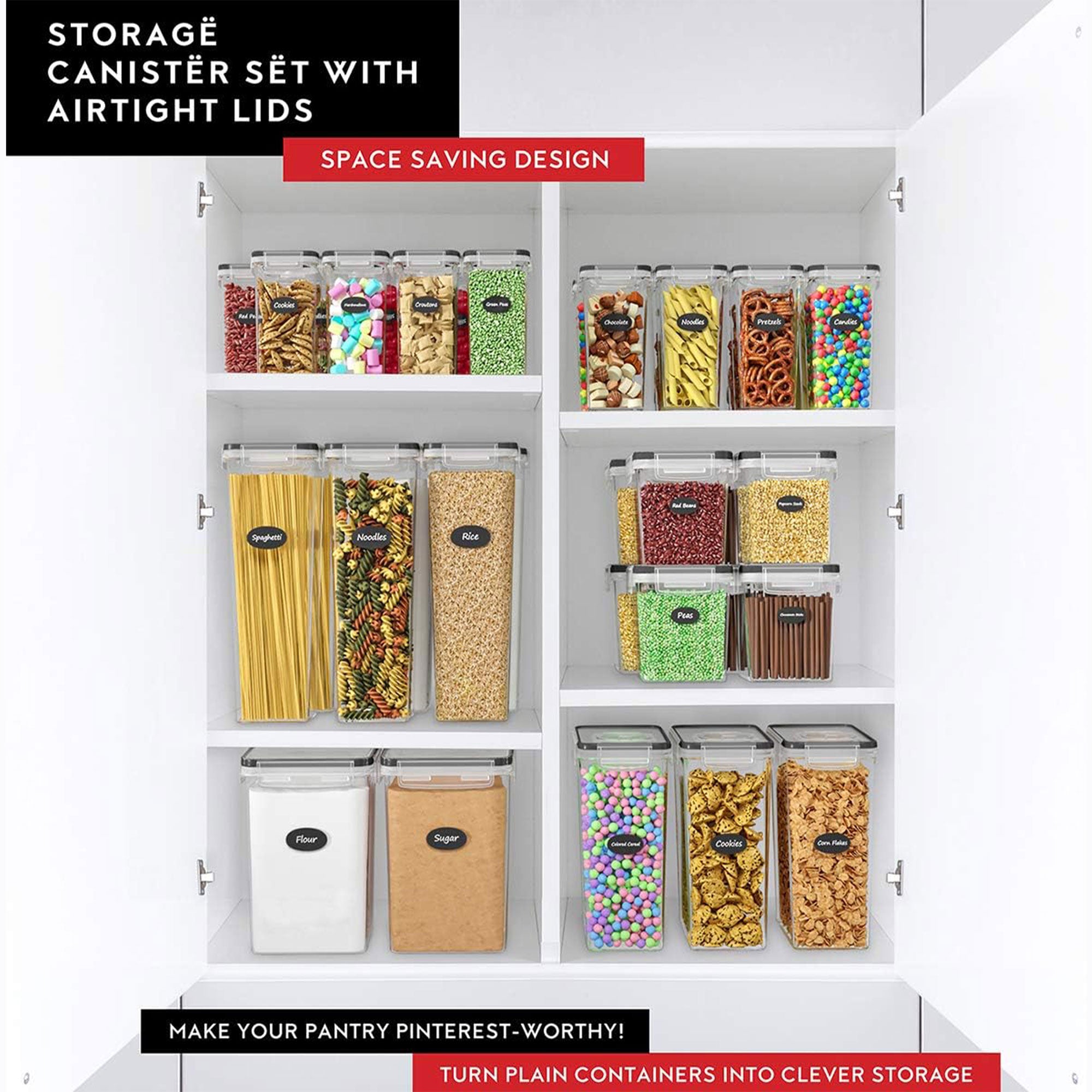 Kitchen Buckle-Sealed Grain Storage Jar