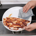 Kitchen Cleaning Cloth Steel Wire Dishwashing Cloth Non-stick Clean Towel Washing Rags Household Rust Removal Cleaning Cloths wiktra