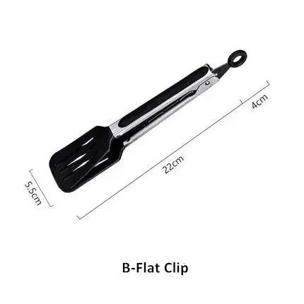 Kitchen Food Tongs Barbecue Salad Grill Serving Tongs No-stick Food Clip Silicone BBQ Tongs Bread Clamp Cake Clip 10-Inch