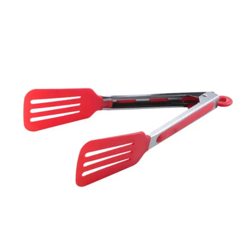 Kitchen Food Tongs Barbecue Salad Grill Serving Tongs No-stick Food Clip Silicone BBQ Tongs Bread Clamp Cake Clip 10-Inch wiktra