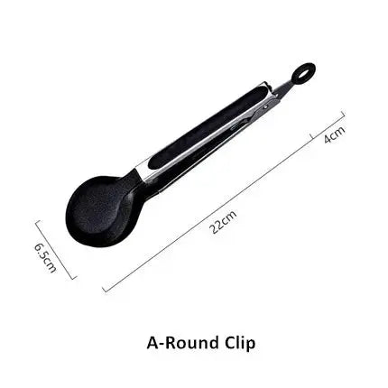 Kitchen Food Tongs Barbecue Salad Grill Serving Tongs No-stick Food Clip Silicone BBQ Tongs Bread Clamp Cake Clip 10-Inch