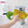 Kitchen Towel Dish Cloth Absorbable Double-sided Microfiber Cloth Cleaning Wipe Faucet Window Car Towel Rag Kitchen Accessories wiktra