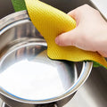 Kitchen Towel Dish Cloth Absorbable Double-sided Microfiber Cloth Cleaning Wipe Faucet Window Car Towel Rag Kitchen Accessories wiktra