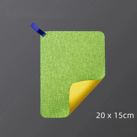 Kitchen Towel Dish Cloth Absorbable Double-sided Microfiber Cloth Cleaning Wipe Faucet Window Car Towel Rag Kitchen Accessories