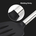 Kitchen Utensils with Hole Design for Easy Storage Easy to Clean Silicone Spatula Silicone Cooking Spatulas for Fish for Easy wiktra