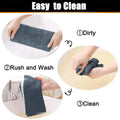 Kitinjoy 6pcs Microfiber Towel Absorbent Kitchen Cloth Wash Kitchen Clean Cloth Soft Lint Free Dish Cloth Household Wash Towel wiktra