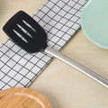 Large High-temperature Resistant Silicone Spatula Stainless Steel Handle Cooking Utensil Set Non-smoke Non-stick Cooking Spatula wiktra