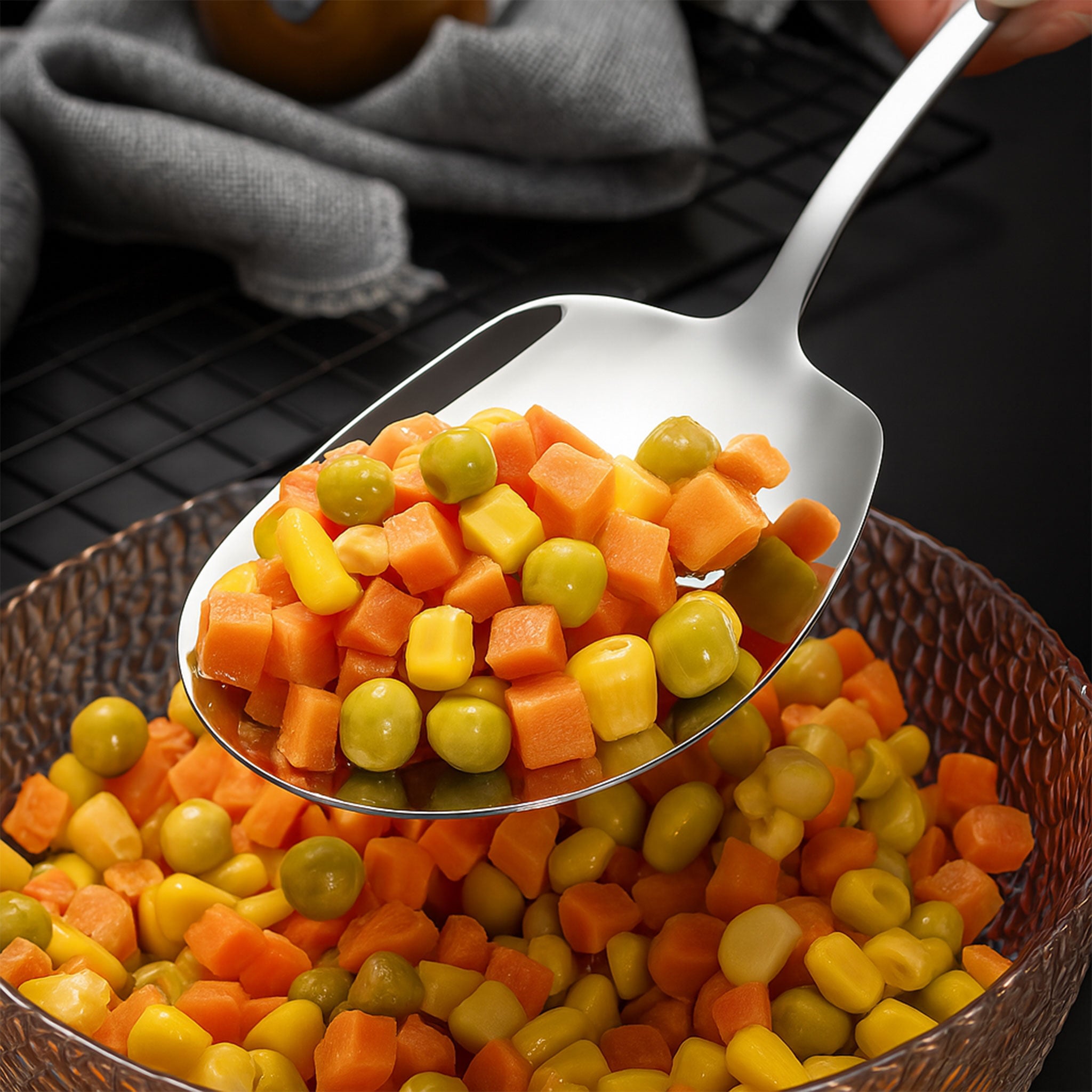 Large Stainless Steel Long Handle Soup Spoon