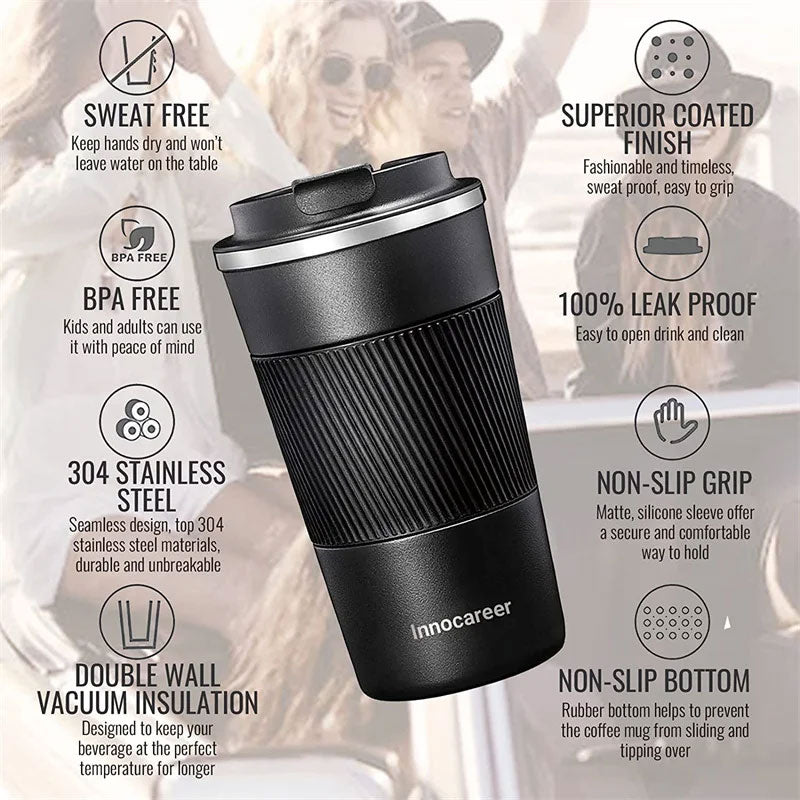 Leak-Proof Vacuum Coffee Cup