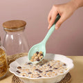 Long Handle Silicone Ladle Soup Spoon Colander Ramen Noodles Tablespoons Scoop Rice Salad Stirring Spoons Kitchen Teaspoons wiktra