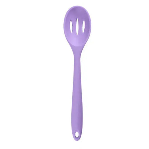 Long Handle Silicone Ladle Soup Spoon Colander Ramen Noodles Tablespoons Scoop Rice Salad Stirring Spoons Kitchen Teaspoons