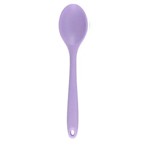 Long Handle Silicone Ladle Soup Spoon Colander Ramen Noodles Tablespoons Scoop Rice Salad Stirring Spoons Kitchen Teaspoons