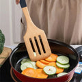 Long Handle Wooden Cooking Kitchenware Non-stick Stir-Fry Spatula Household Heat Resistant Soup Spoons Utensil Kitchen Accessory wiktra