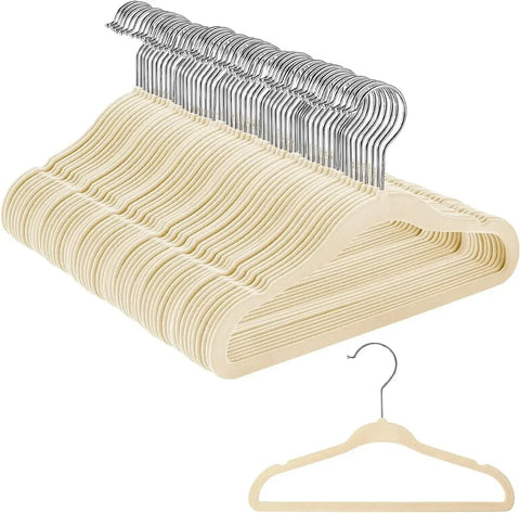 10pcs/Lot Baby Kids Space Saving Velvet Hangers Non Slip Clothes Hangers Durable Newborn Toddler Boys Girls Clothes Organizer