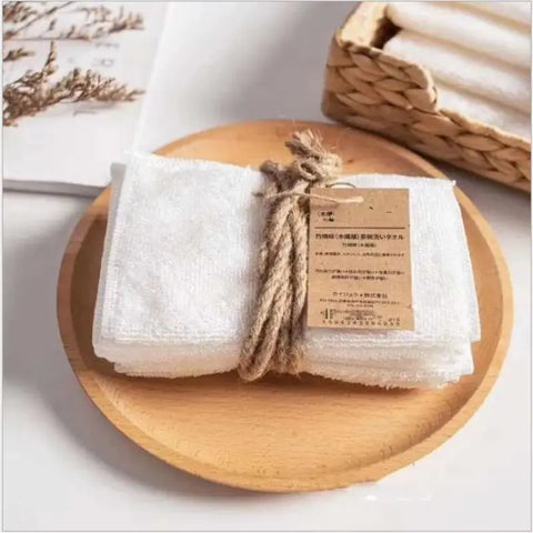 5pcs/Lot Bamboo Fiber Cleaning Cloths Eco-friendly Reusable Dish Towels Dinnerware Wash Cloths Kitchen Easy Cleaning Supplies