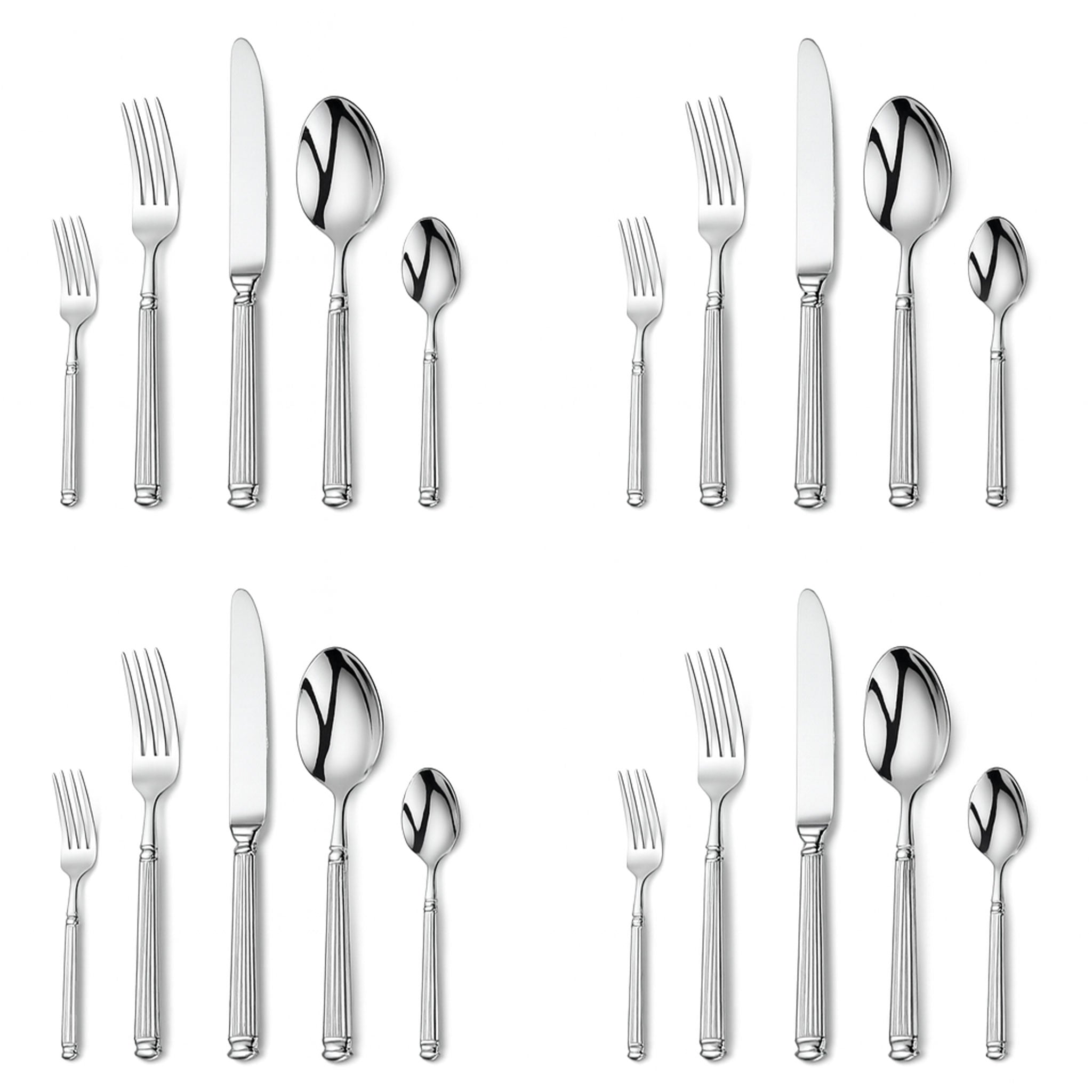 Luxury 18/10 Stainless Steel Roman Column Cutlery Set