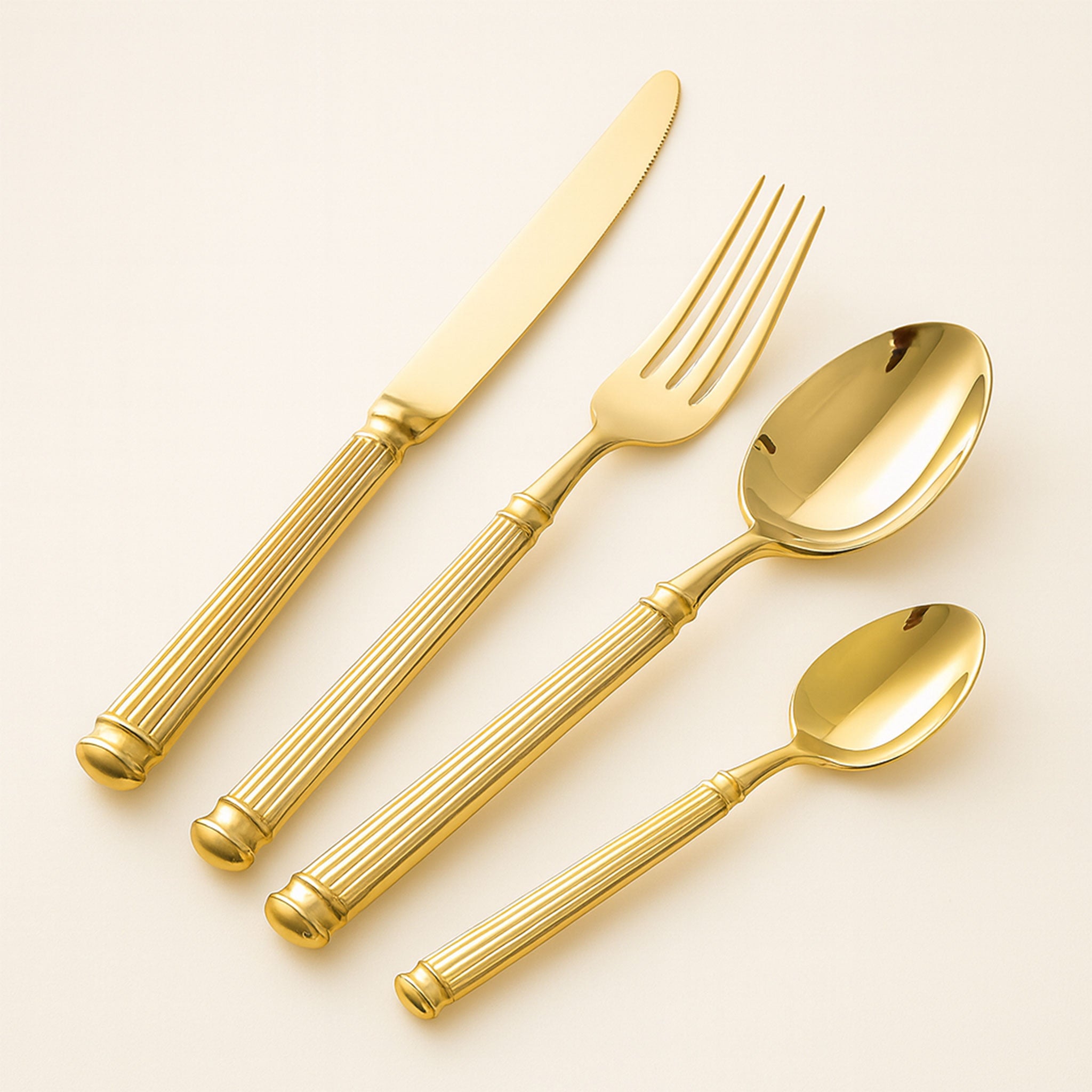 Luxury 18/10 Stainless Steel Roman Column Cutlery Set