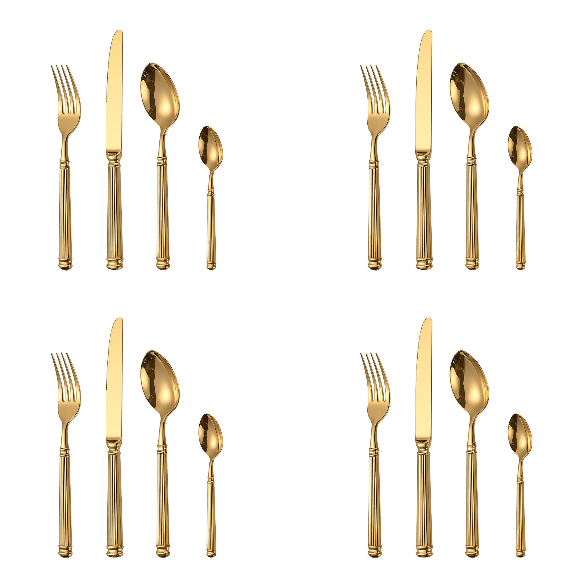 Luxury 18/10 Stainless Steel Roman Column Cutlery Set