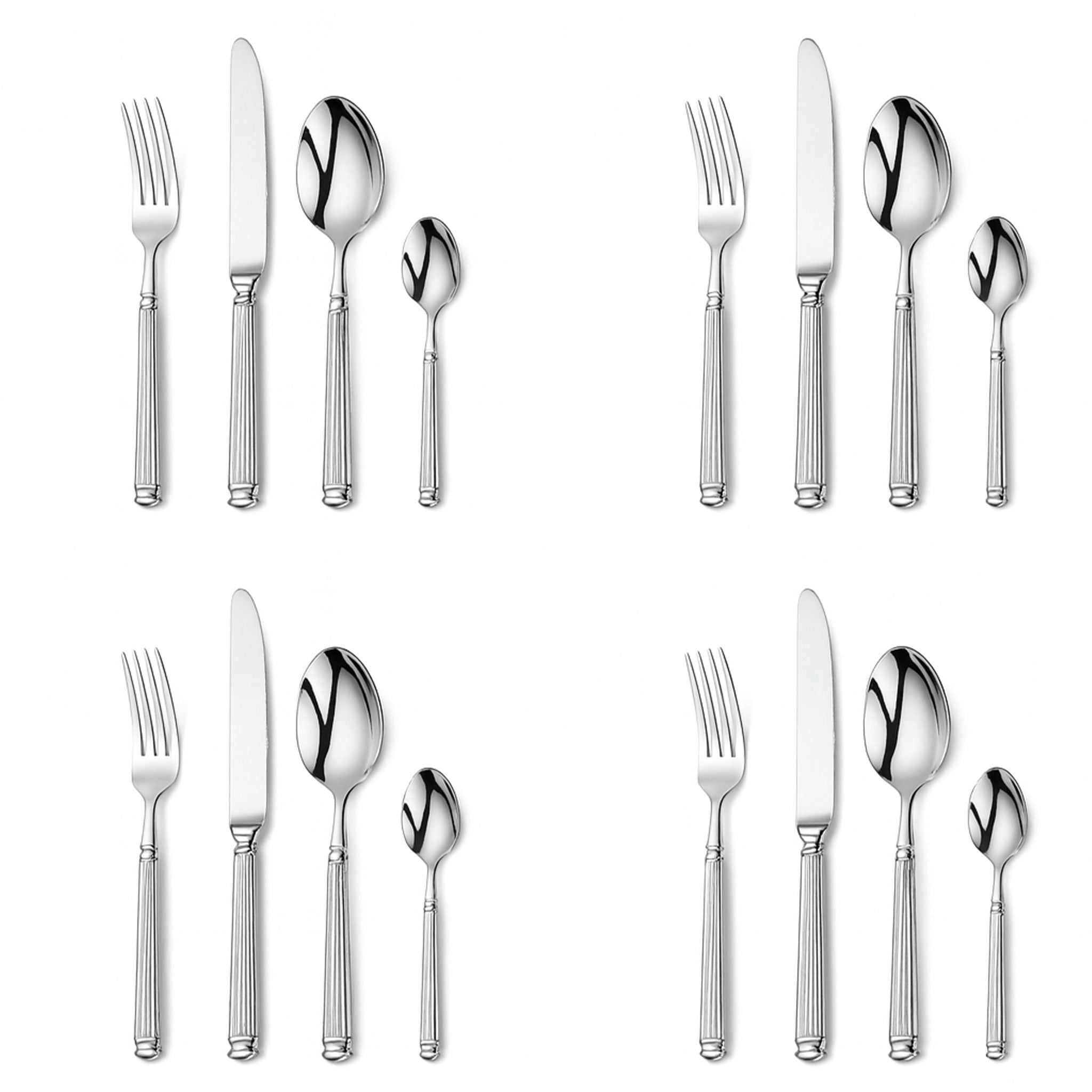 Luxury 18/10 Stainless Steel Roman Column Cutlery Set