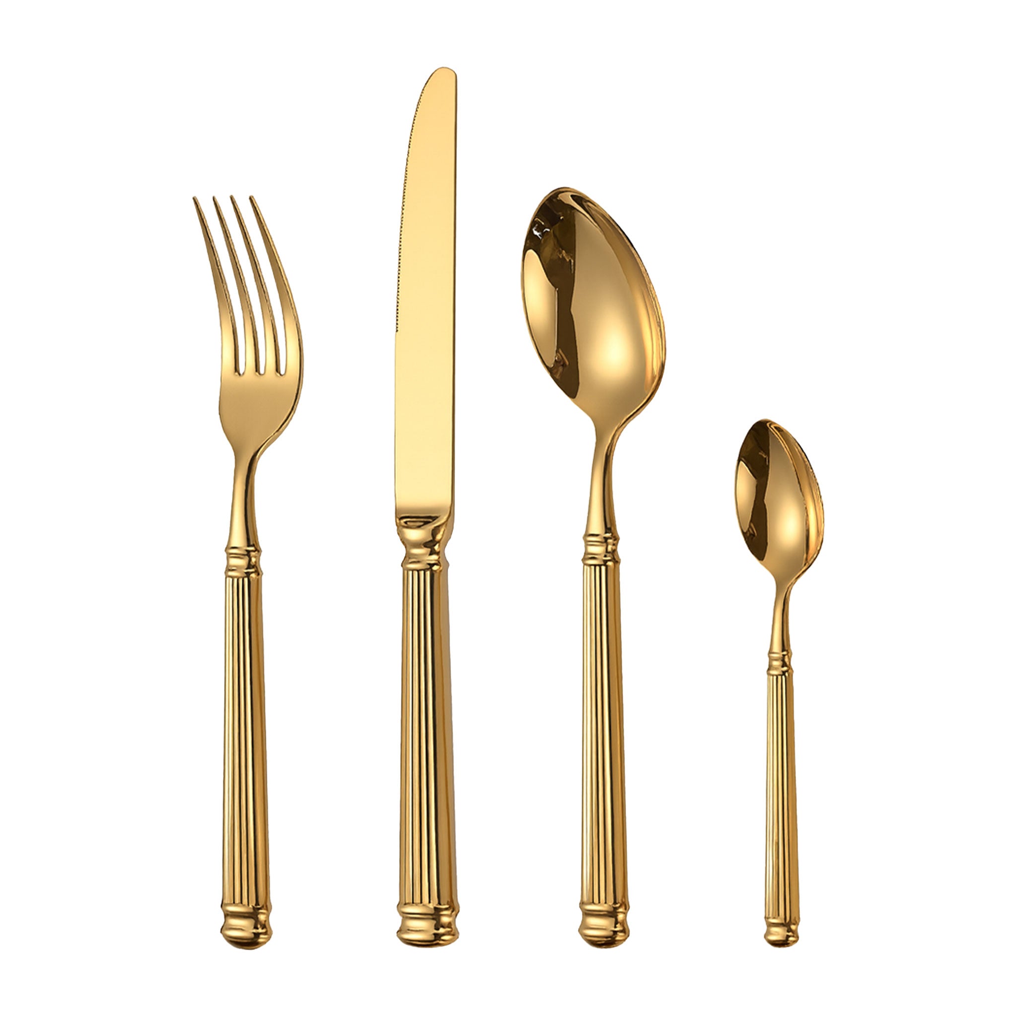 Luxury 18/10 Stainless Steel Roman Column Cutlery Set