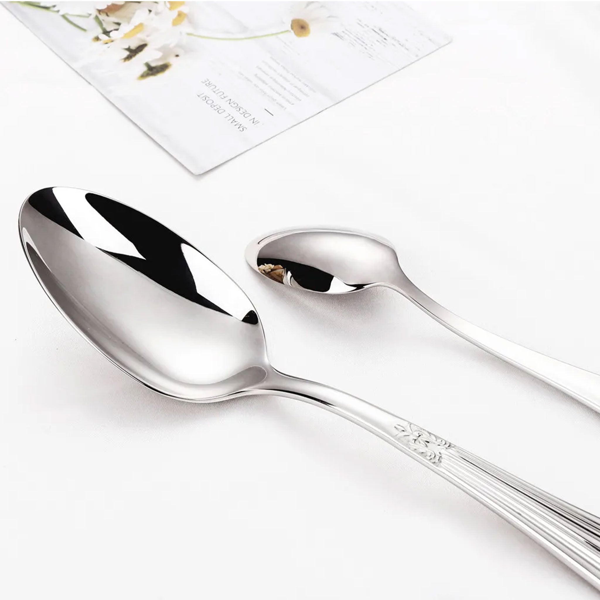 Luxury Gold Plated Flatware Set – 4 to 28pcs Hollow Handle Cutlery