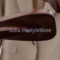 Luxury Wooden Clothes Coat Hangers Adults Ancient Garment Suit Hanger Rack Closet Organizer Wardrobe  With Wide Shoulder wiktra