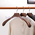 Luxury Wooden Clothes Coat Hangers Adults Ancient Garment Suit Hanger Rack Closet Organizer Wardrobe  With Wide Shoulder wiktra