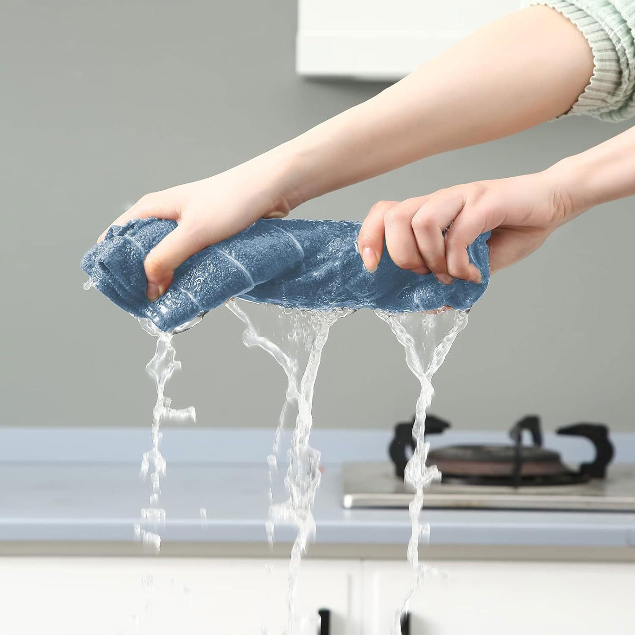 Magic Microfiber Dishwashing Cloth – Super Absorbent & Non-Oily