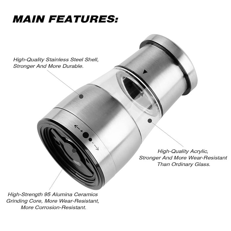 Manual Stainless Steel Pepper Grinder