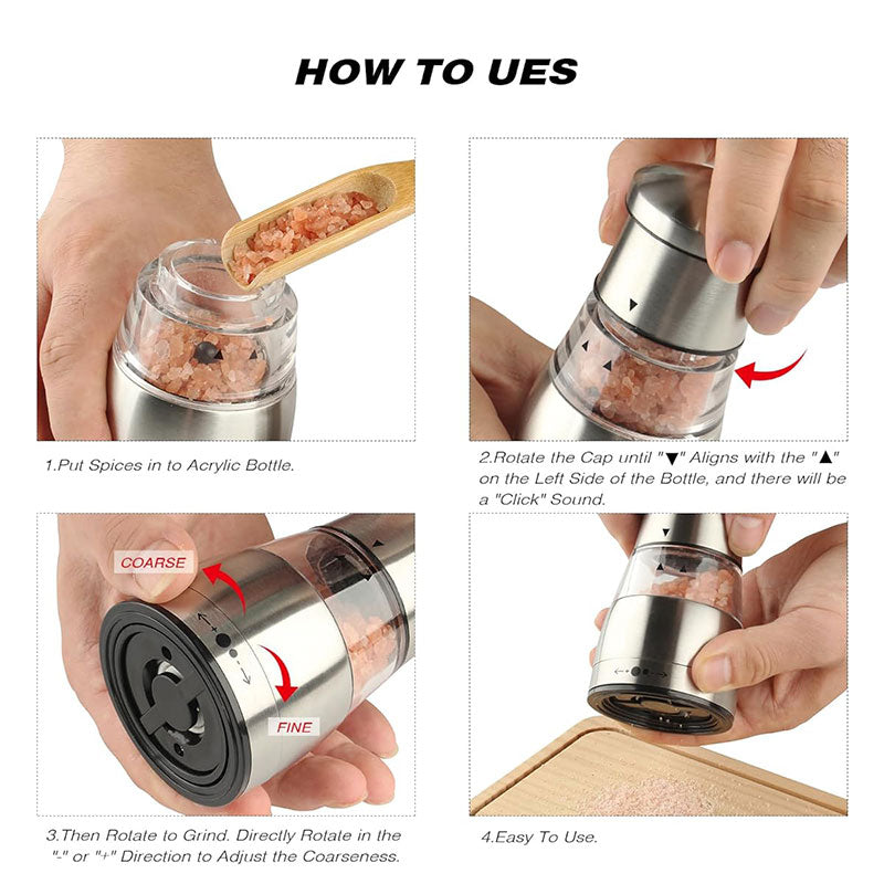 Manual Stainless Steel Pepper Grinder