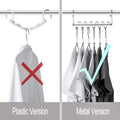 Metal Cascading Hangers Space Saving Stainless Steel Closet Wardrobe Organizer Multifunctional Magical Hook Clothes Storage Rack wiktra