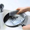 Metal Wire Mesh Cleaning Cloths Universal Sink Faucet Tea Stain Rag Microwave Gas Stove Dishwashing Scouring Pad Kitchen Towels wiktra