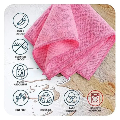 Microfiber Knitted Absorbent Kitchen Cleaning Dish Washing Car Towel Cloth Durable Easy To Use wiktra