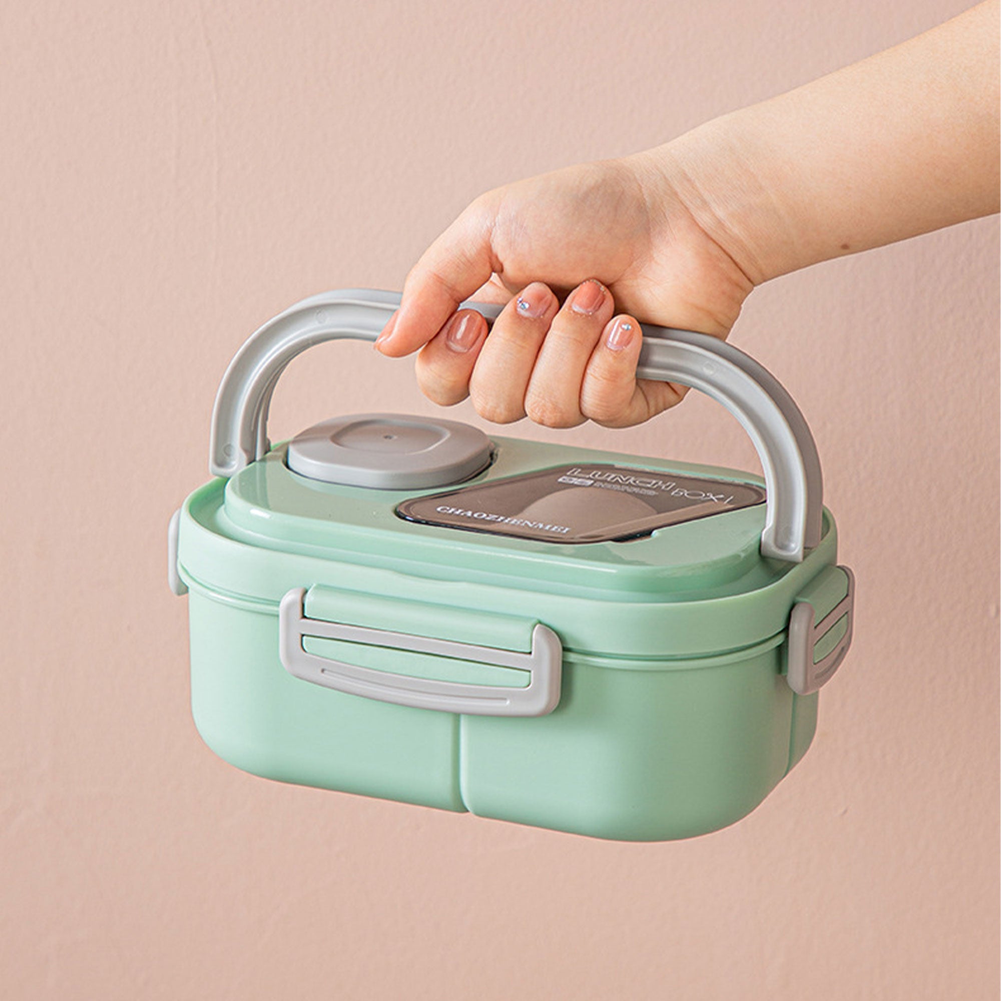Microwave-Heated Portable Lunch Box