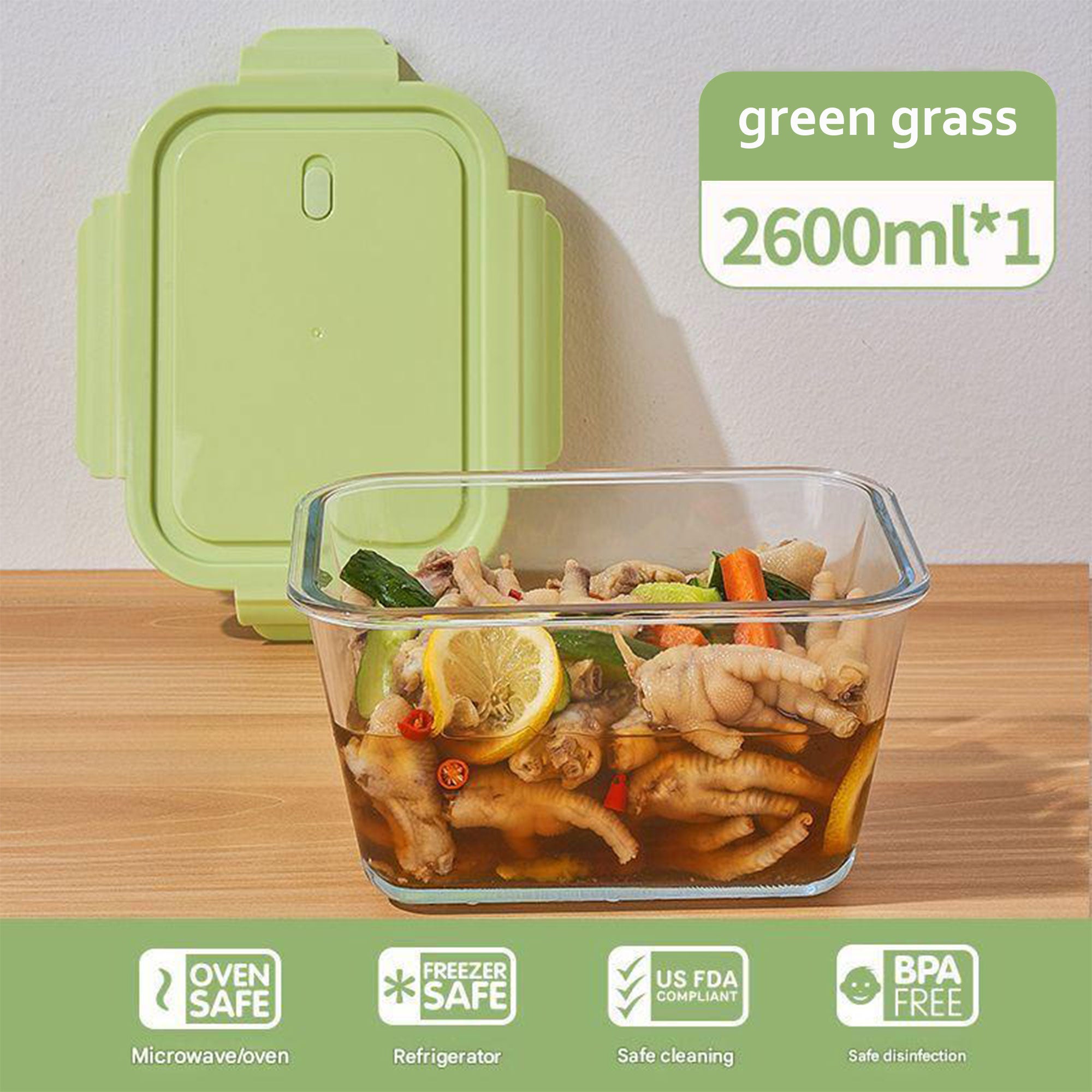 Microwave Heating Rectangular Lunch Box