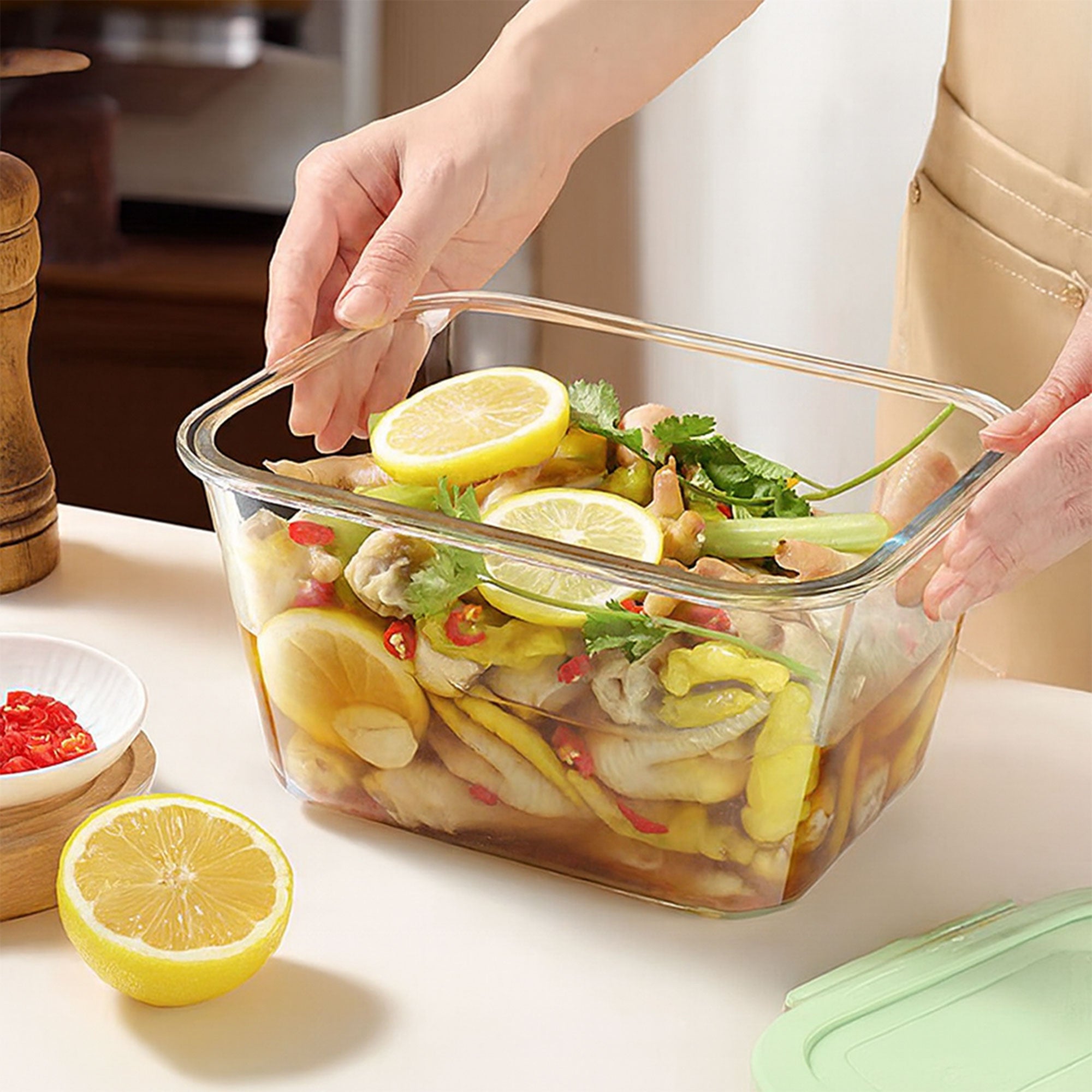 Microwave Heating Rectangular Lunch Box