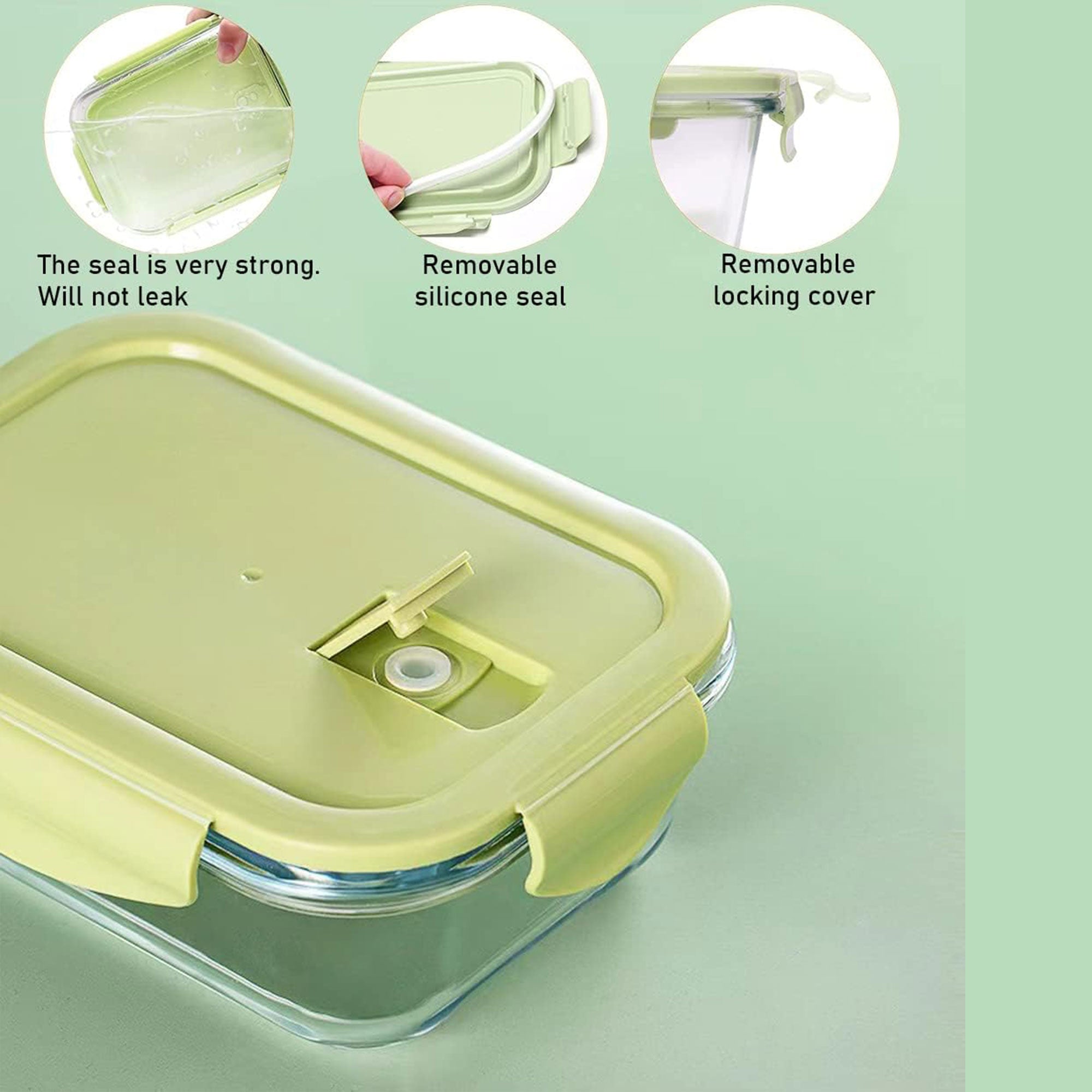 Microwave Heating Rectangular Lunch Box