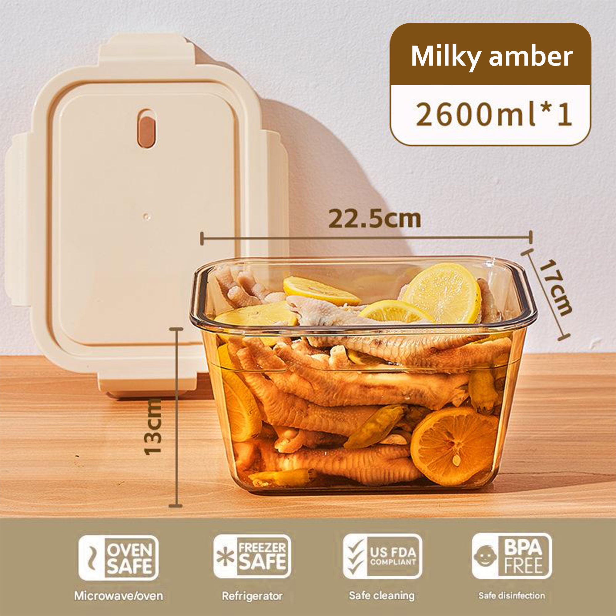 Microwave Heating Rectangular Lunch Box