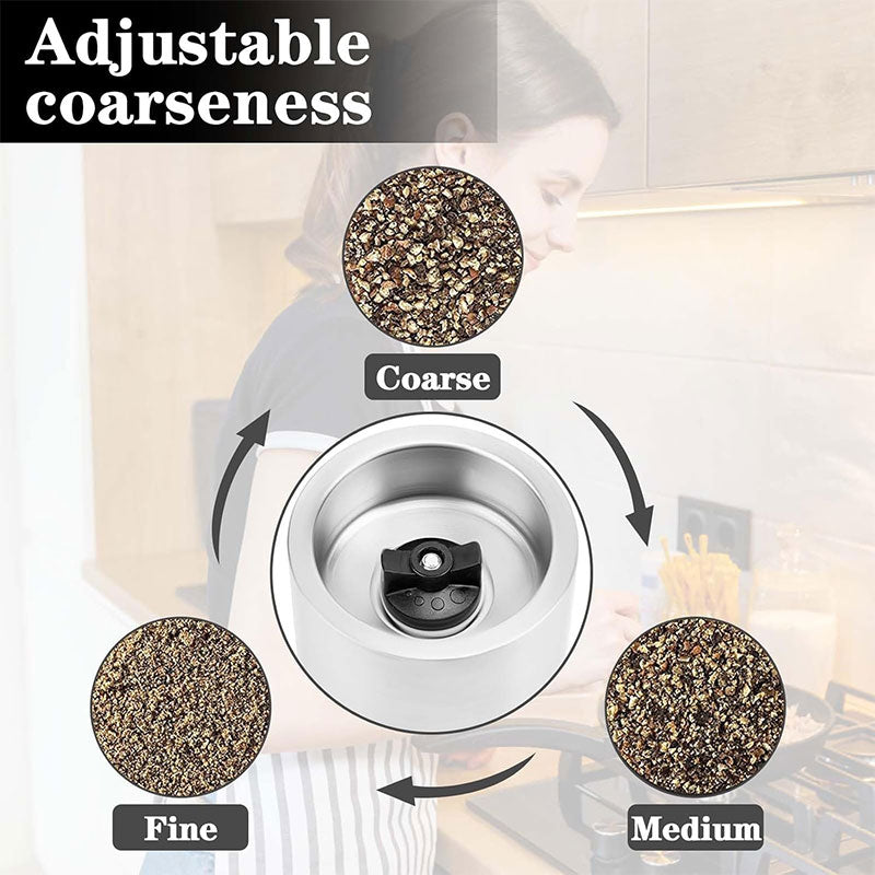 Multi-Function Stainless Steel Pepper Mill