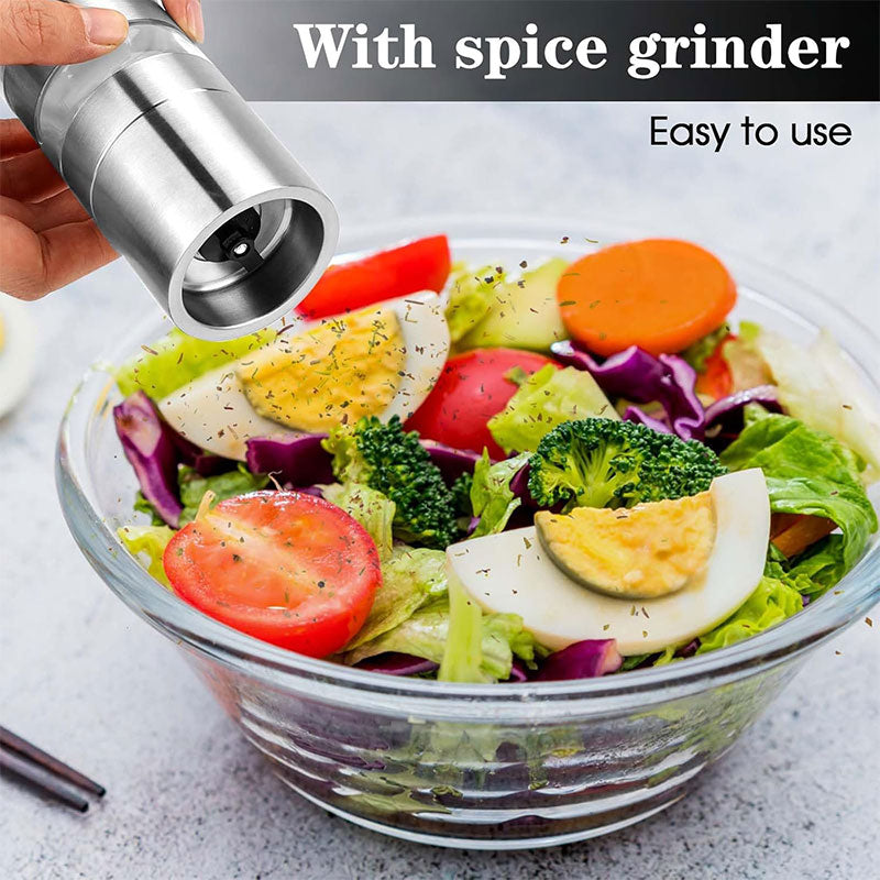 Multi-Function Stainless Steel Pepper Mill