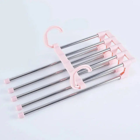 Multi-functional clothes hanger folding pants storage rack clothes organizer closet space saving closet bedroom closet organizer