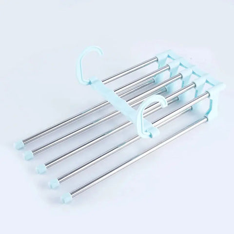 Multi-functional clothes hanger folding pants storage rack clothes organizer closet space saving closet bedroom closet organizer