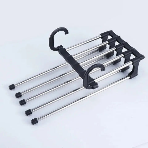 Multi-functional clothes hanger folding pants storage rack clothes organizer closet space saving closet bedroom closet organizer