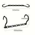 Multifunctional Hook Space Saving 5-hole Plastic Hanger Simple Folding Windproof Hanger Suitable Apartments Dormitories Families wiktra