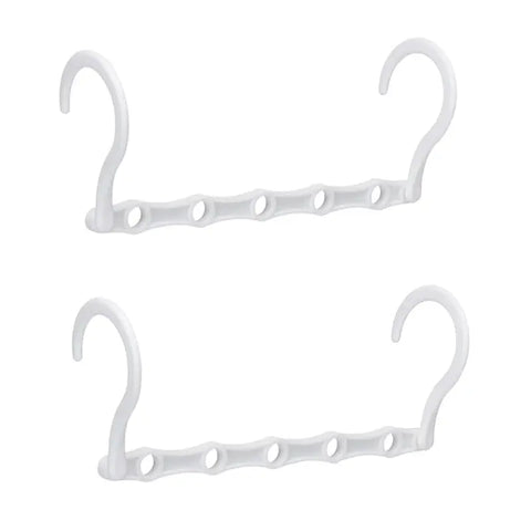 Multifunctional Hook Space Saving 5-hole Plastic Hanger Simple Folding Windproof Hanger Suitable Apartments Dormitories Families