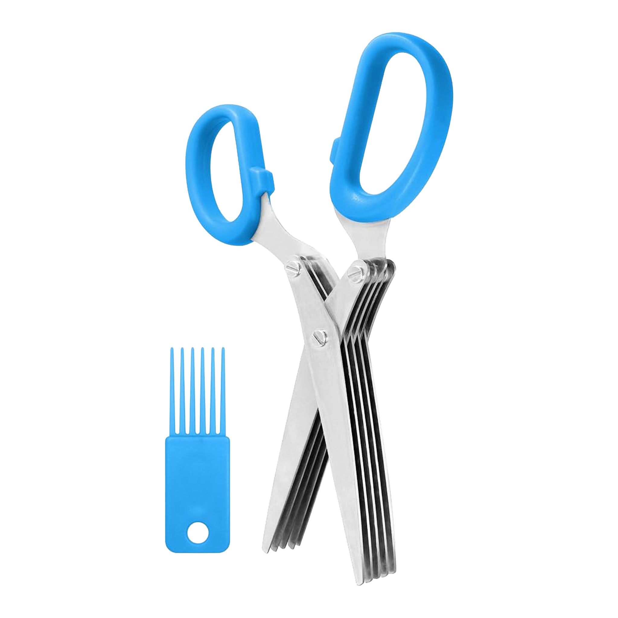 Multifunctional Stainless Steel Kitchen Knife and Scissor Set