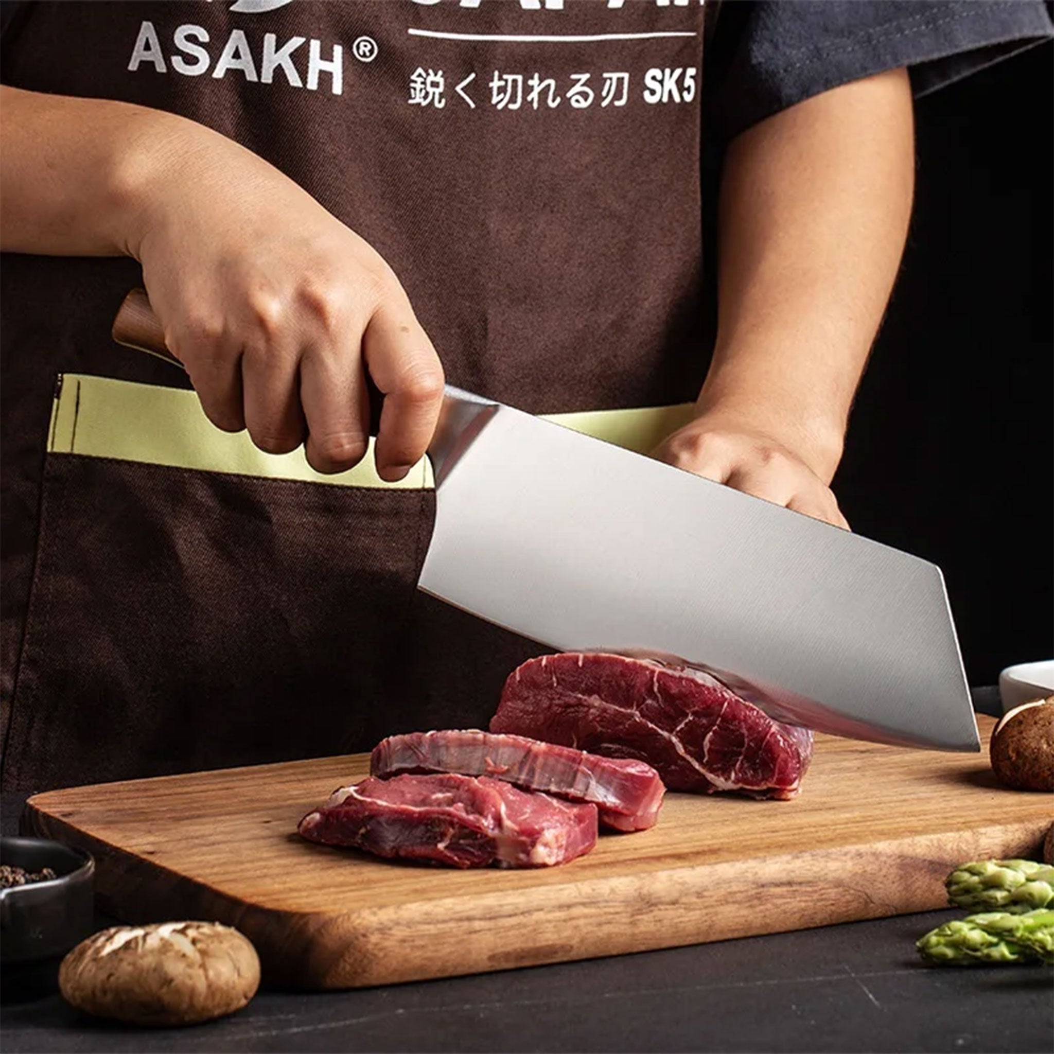 Multifunctional Stainless Steel Kitchen Knife and Scissor Set
